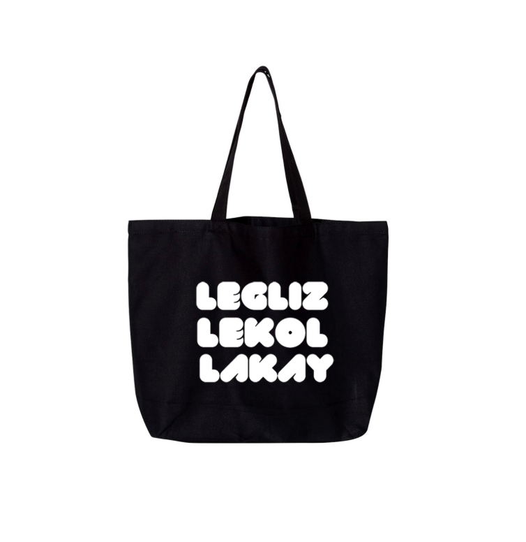 Legliz lekol lakay tote bag