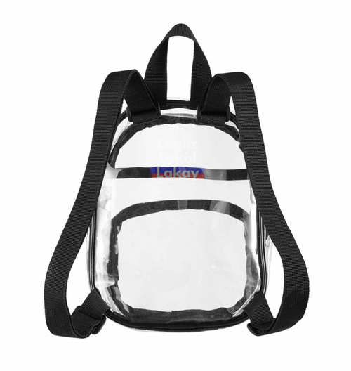 Clear PVC Mini Backpack Legliz lekol Lakay